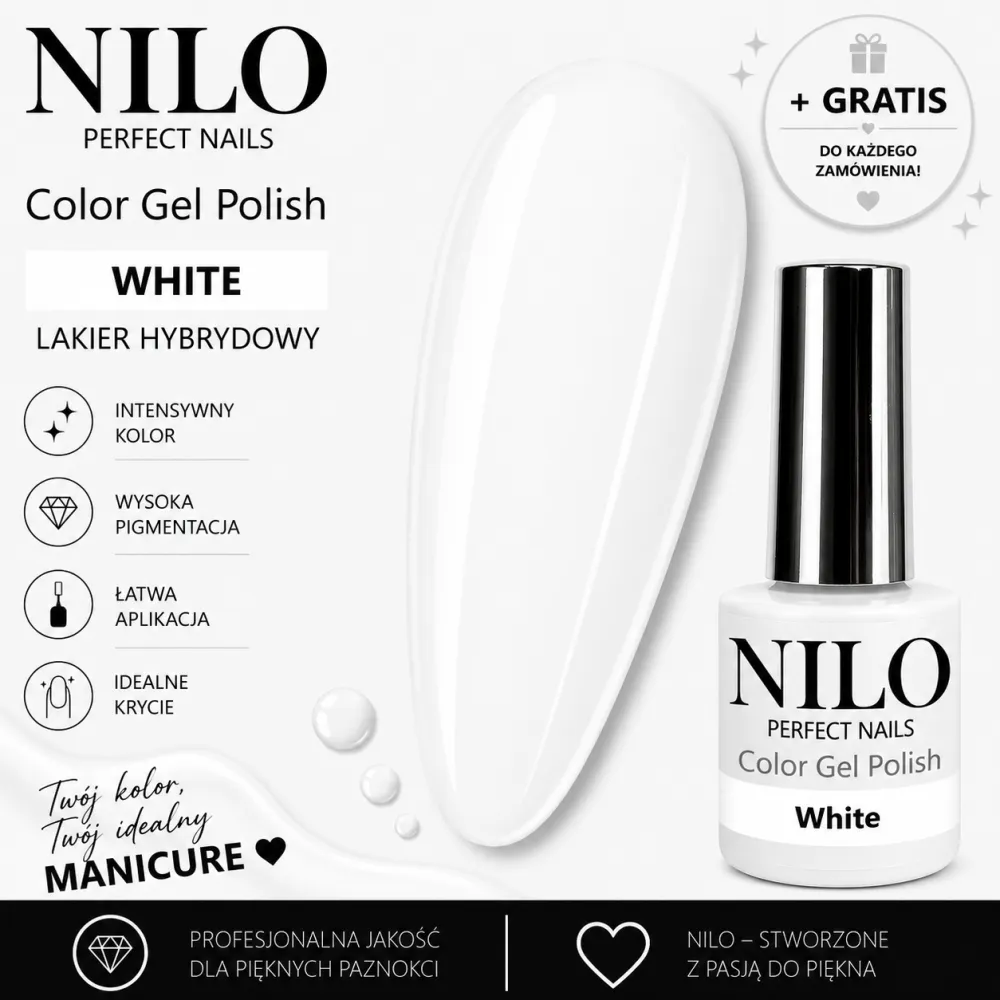 Lakier Hybrydowy White – NILO no.205